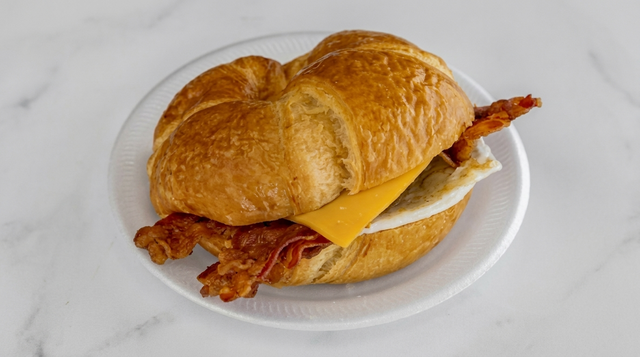 Bacon, Egg, and Cheese Croissant.
